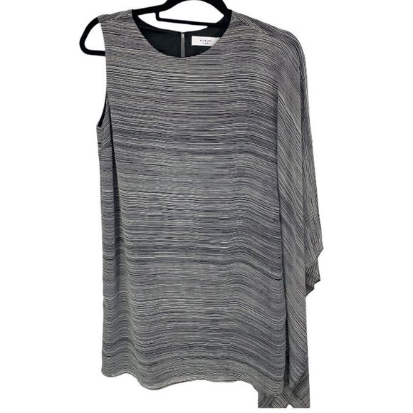 ALI & JAY One Shoulder Drape Striped Cocktail Dress New Size M - Picture 3 of 10